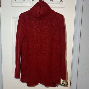 Cozy Red Turtleneck Sweater